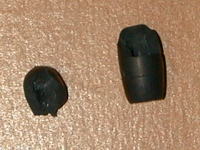 破れたキャップ